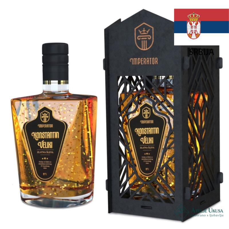 Imperator Konstantin Veliki Rakija Sa Zlatom Šljiva 0,7l